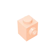 Gobricks GDS-635 BRICK 1X1 W. 1 KNOB | Single Side Bump Building Block Compatible wit alternate view