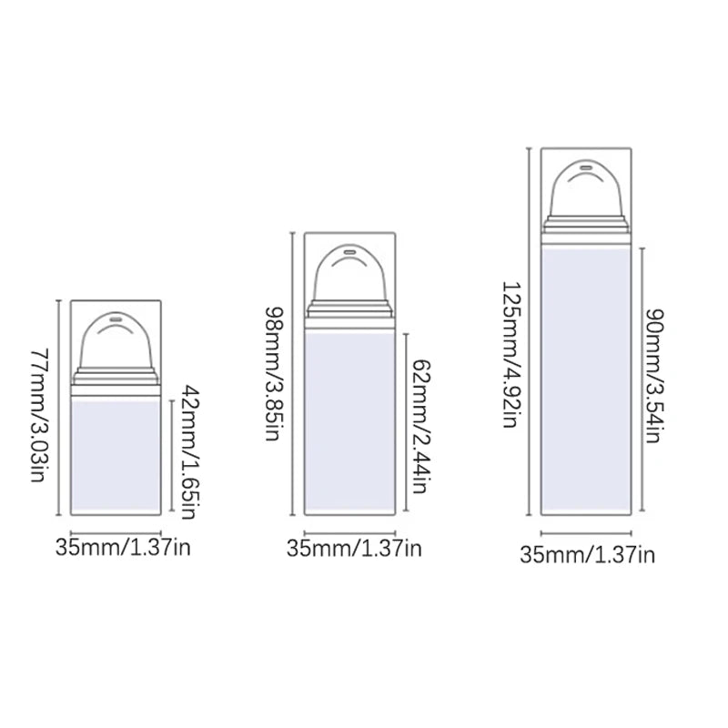 15/30/50ml Empty Airless Pump Bottles Mini Lotion Vacuum Cosmetic Containers Women additional angle