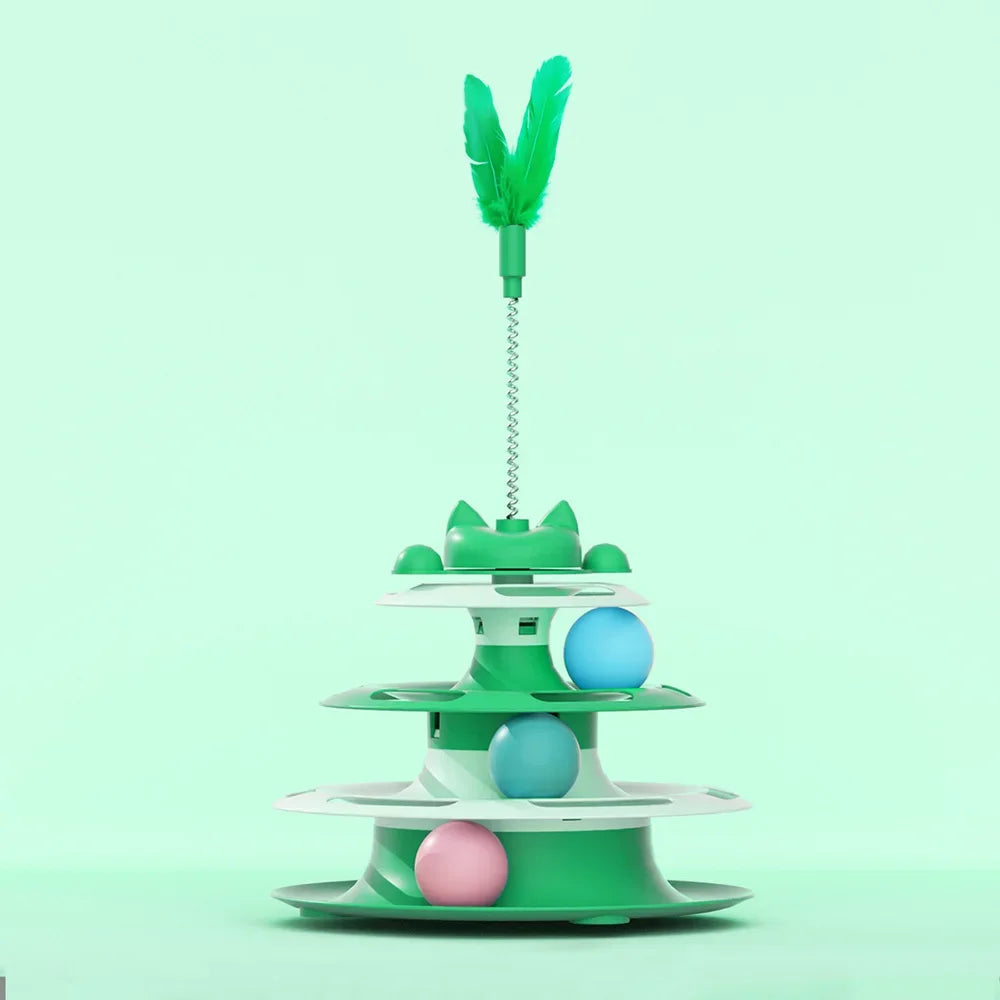 Pet Toys, Cat Toys, Self-hey, Relieve Boredom, Cat Turntable, Funny Cat Stick, Funn additional angle