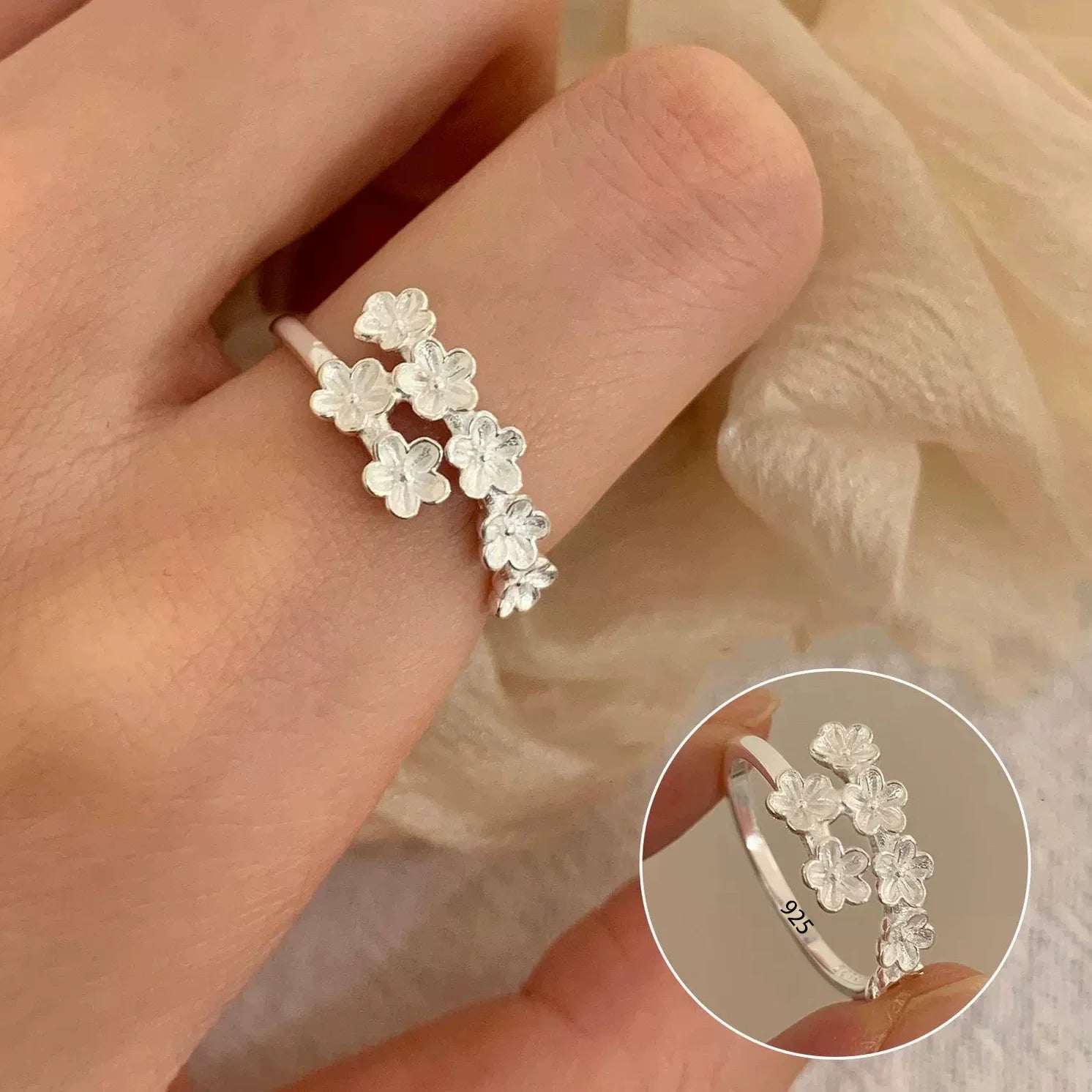 Sterling Silver Bow Ring for Women