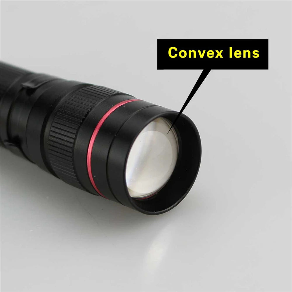 Mini Q5 LED Flashlight | Adjustable Zoom Flashlight for Camping and Hiking additional angle