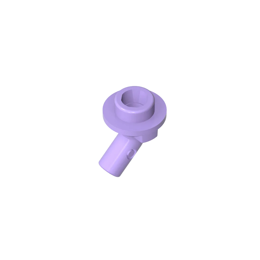 Gobricks GDS-2192 Bar, Angled with Stud on End | Compatible with Lego 65578 Technical Bu detail view