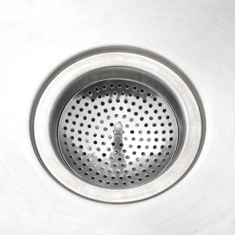 Kitchen Sink Strainer Stopper Stainless Steel Replacement Drain Filter Bathtub Hair Ca close-up view