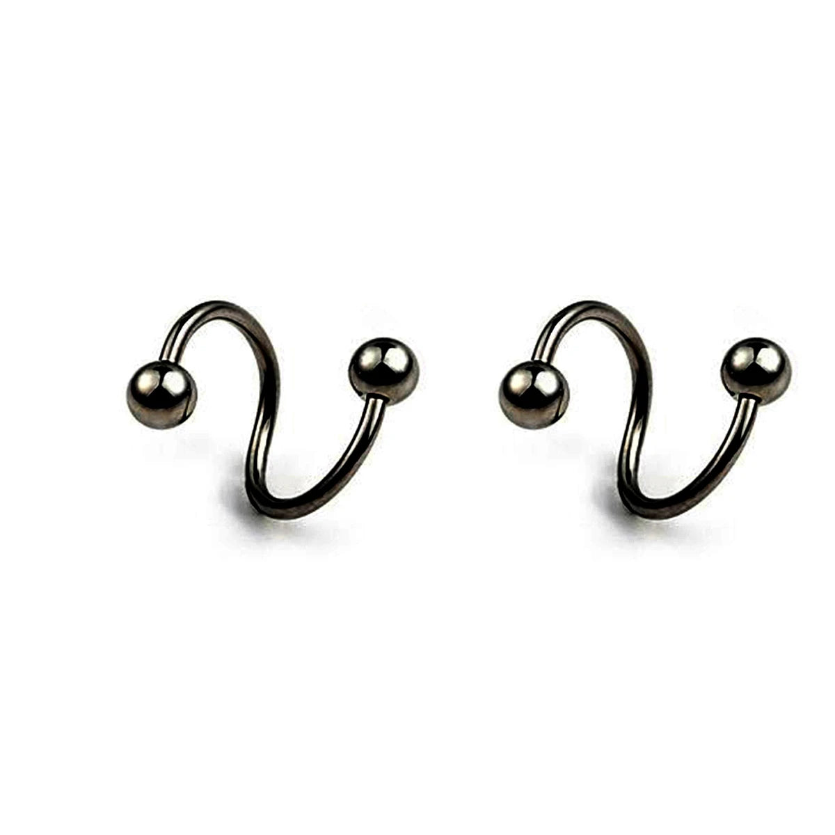 Women's Spiral Earrings Piercing Jewelry Multi-Use Body Jewelry - Lips Nose Septum Tragu detail view