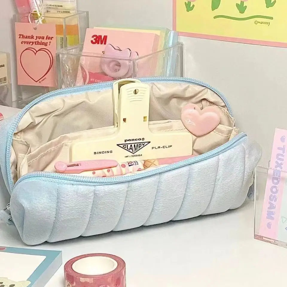Cloud Bread Milk Fufu Pencil Case | Aesthetic Large Capacity Pencil Bag alternate view
