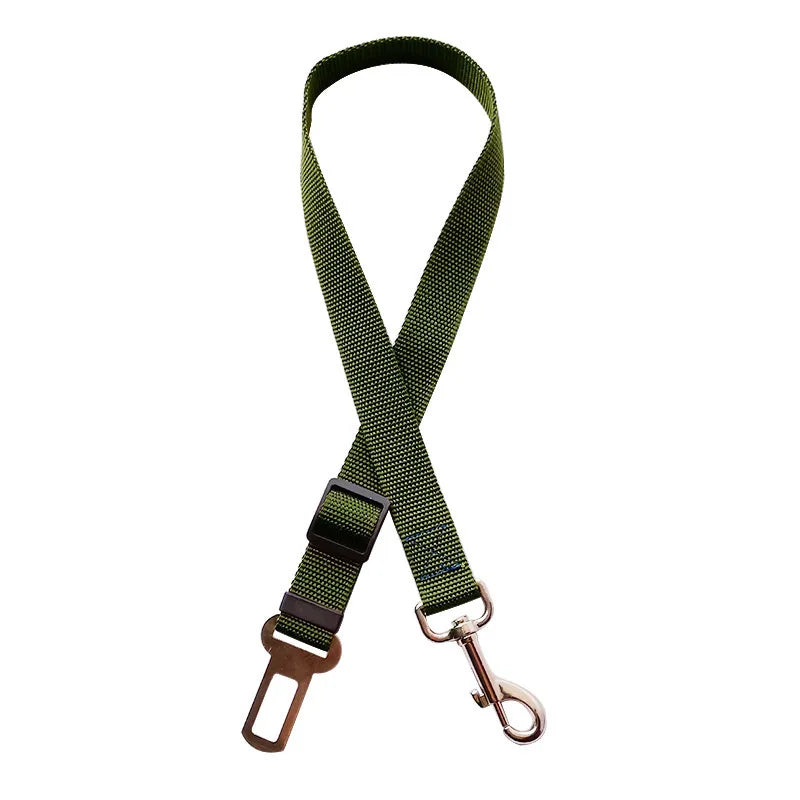 Adjustable Dog Harness Pet Seat Belt with Lead Clip detail view