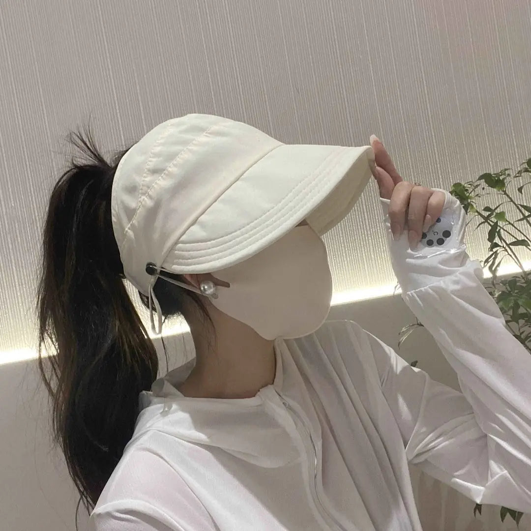 Foldable Women's Sun Hat with Wide Brim and Breathable Top | Ponytail-Friendly Design alternate view