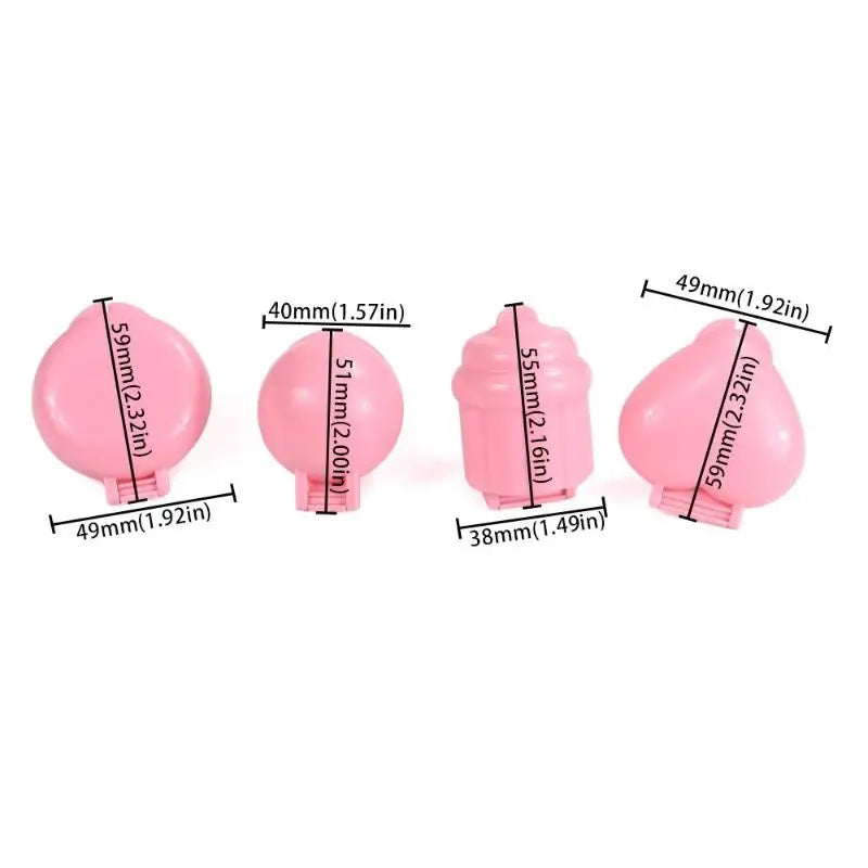 4pcs/set Round/Heart/Cone/Cupcake Lollipop Mold Plastic Cookies Cakepop Mould DIY Fon lifestyle view