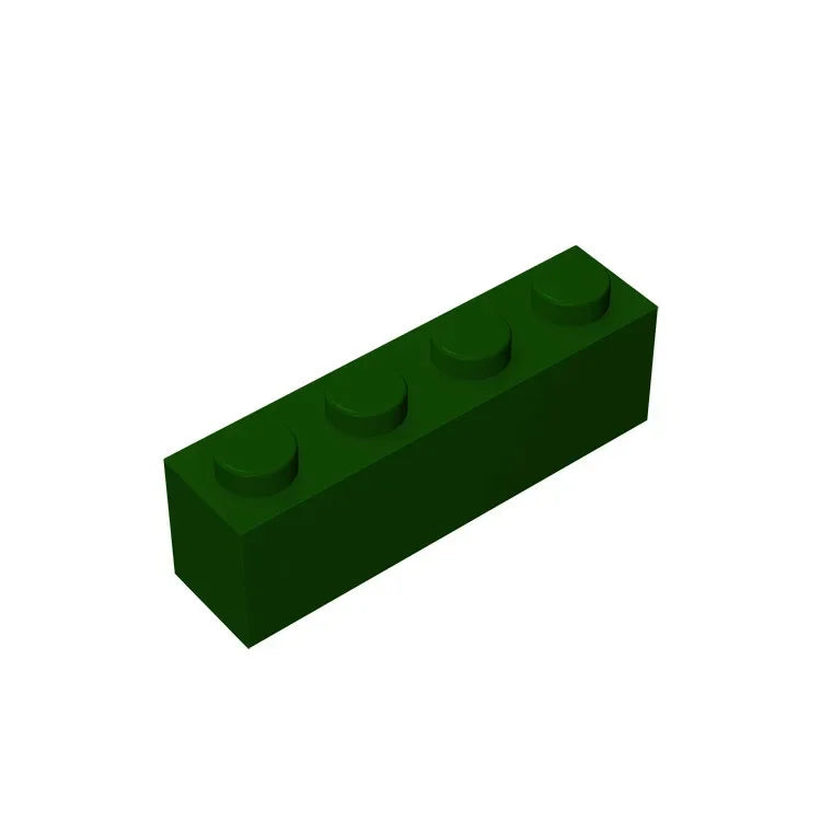 Gobricks GDS-534 Brick 1 x 4 without Bottom Tubes | Compatible Building Block Set lifestyle view