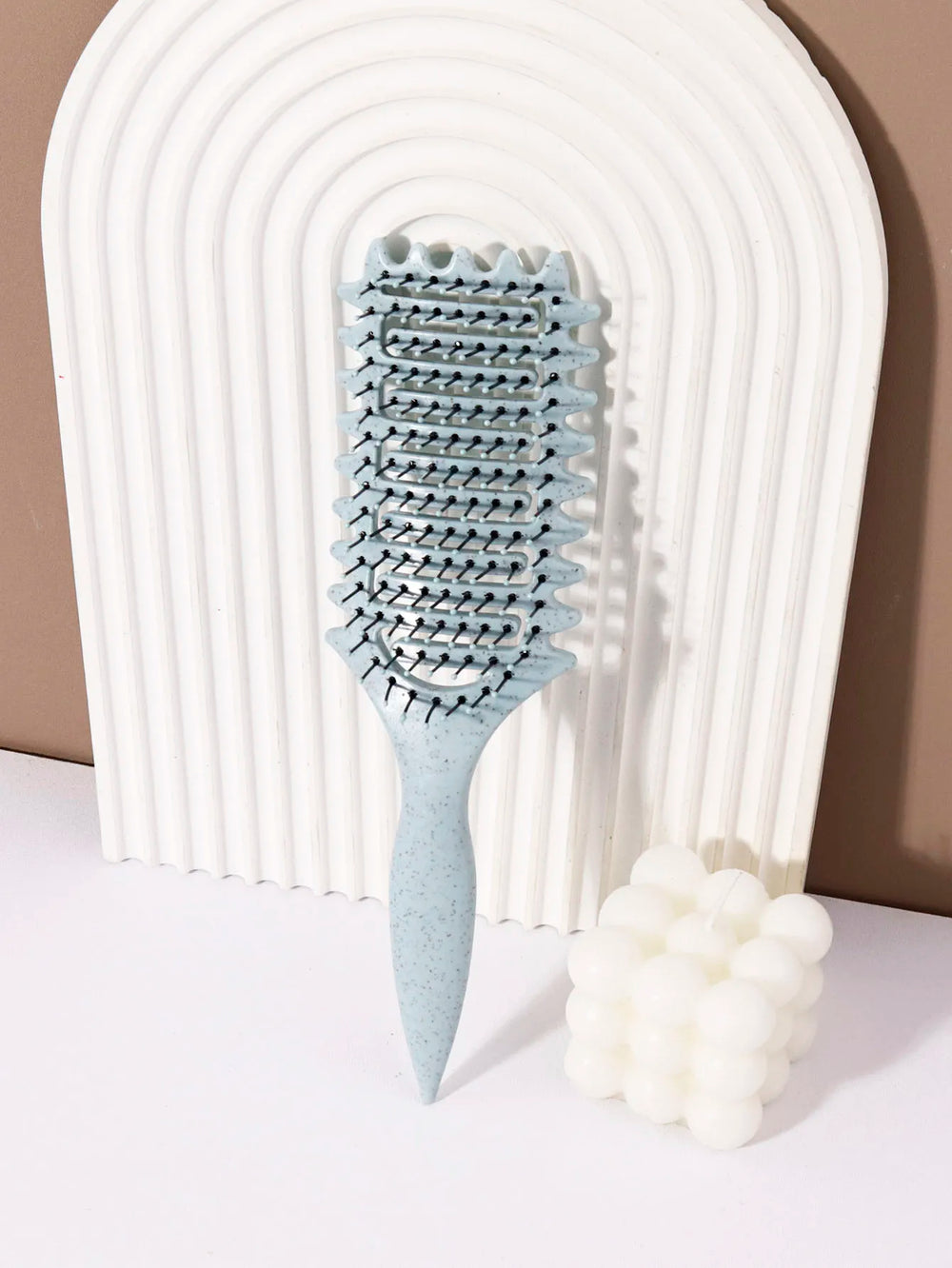 Curling Styling Brush - Hollow Massage Comb, Nylon Mane, ABS Plastic Handle, Comforta alternate view
