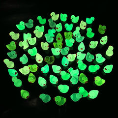 30Pcs Luminous Duck Toy Glow In The Dark Miniature Resin Duck Figurines DIY Micro Fai alternate view