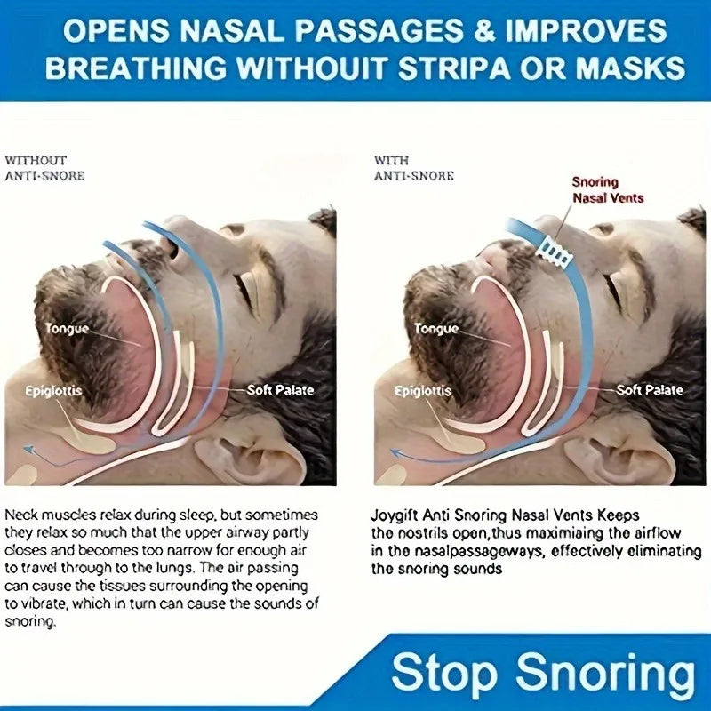 20 Pcs Mini Anti-Snoring Nose Clips | Adhesive Snoring Relief Aid lifestyle view