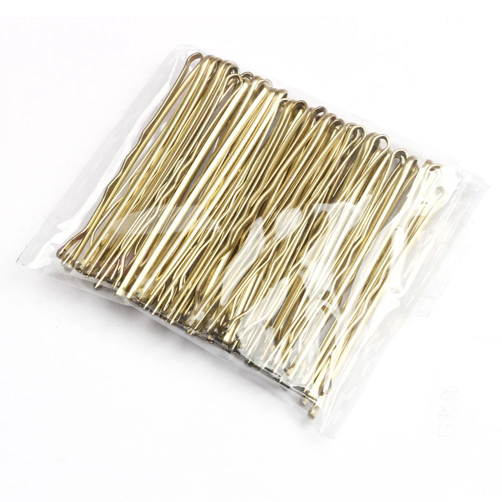 50pcs/set Multi Colors Women Bobby Pins 5cm Hair Clip Lady Hairpins Curly Wavy Grips H close-up view
