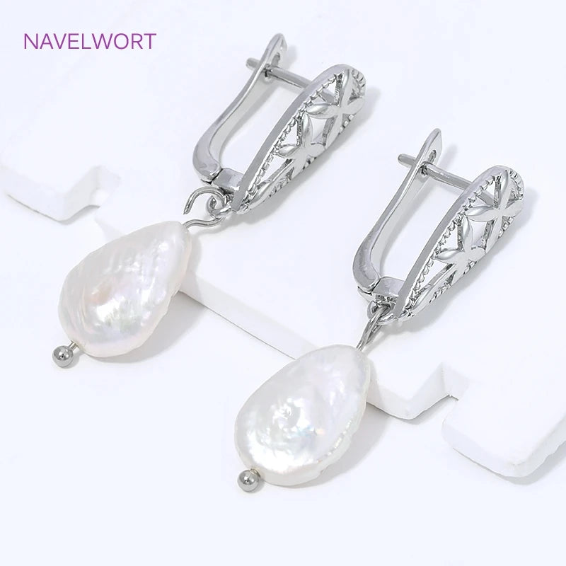 18K Gold Plated Anti-Allergy Earring Hook Clasps,Fasteners For Earrings,Brass Earwires close-up view