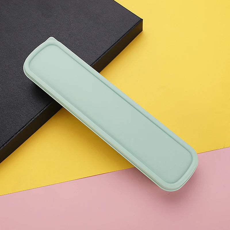 Portable Tableware Storage Box | Multicolor Cutlery Case for Travel and Home additional angle