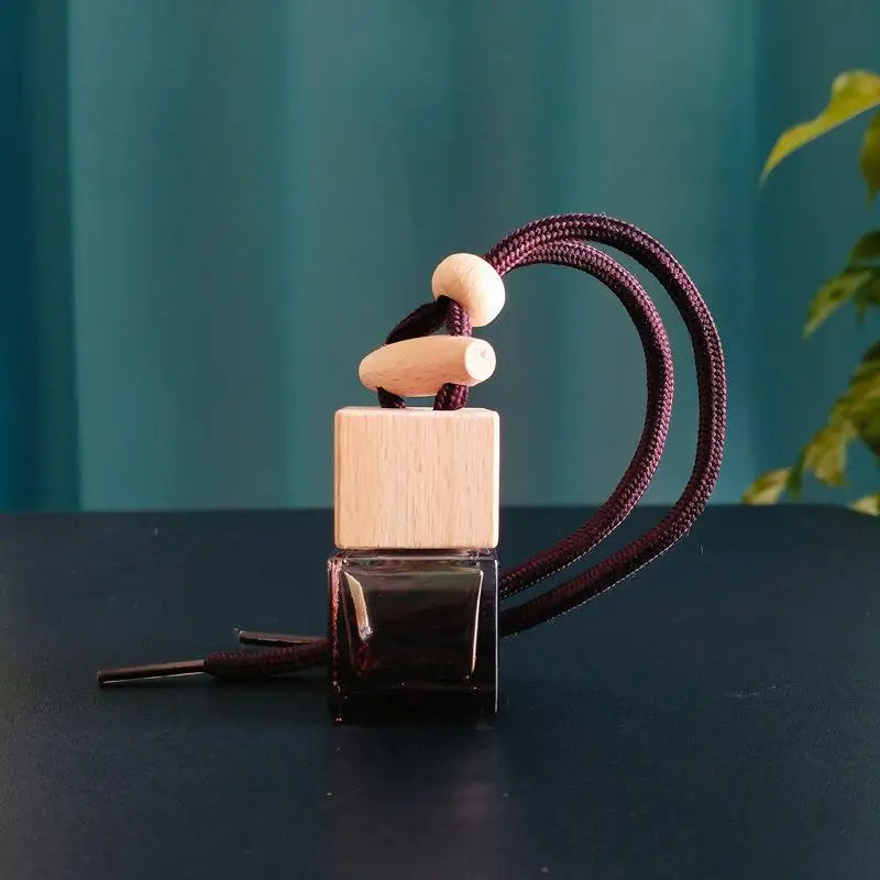 Square Glass Car Essential Oil Diffuser Pendant alternate view