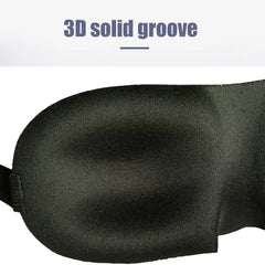 3D Contoured Sleep Eye Mask | Light Blocking Blindfold for Deep Sleep close-up view