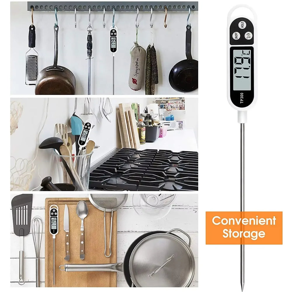 Stainless Steel Probe Food Thermometer | Pen Type Instant Read Thermometer for Milk, alternate view