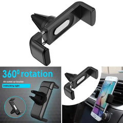 Car Phone Holder Air Vent Phone Stand Black