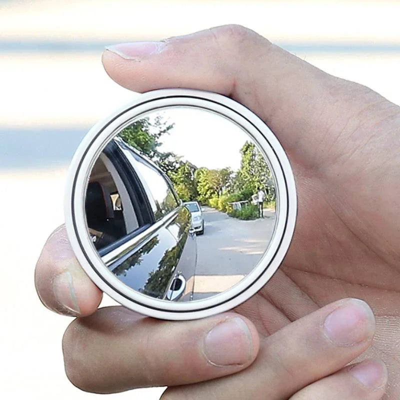 2Pcs Round Convex Blind Spot Mirror Wide-Angle Glass Rearview Mirror lifestyle view