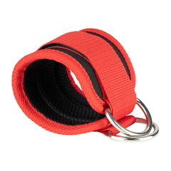 Gym Ankle Straps | Adjustable Double D-Ring Cuffs for Leg Training and Cable Machines close-up view