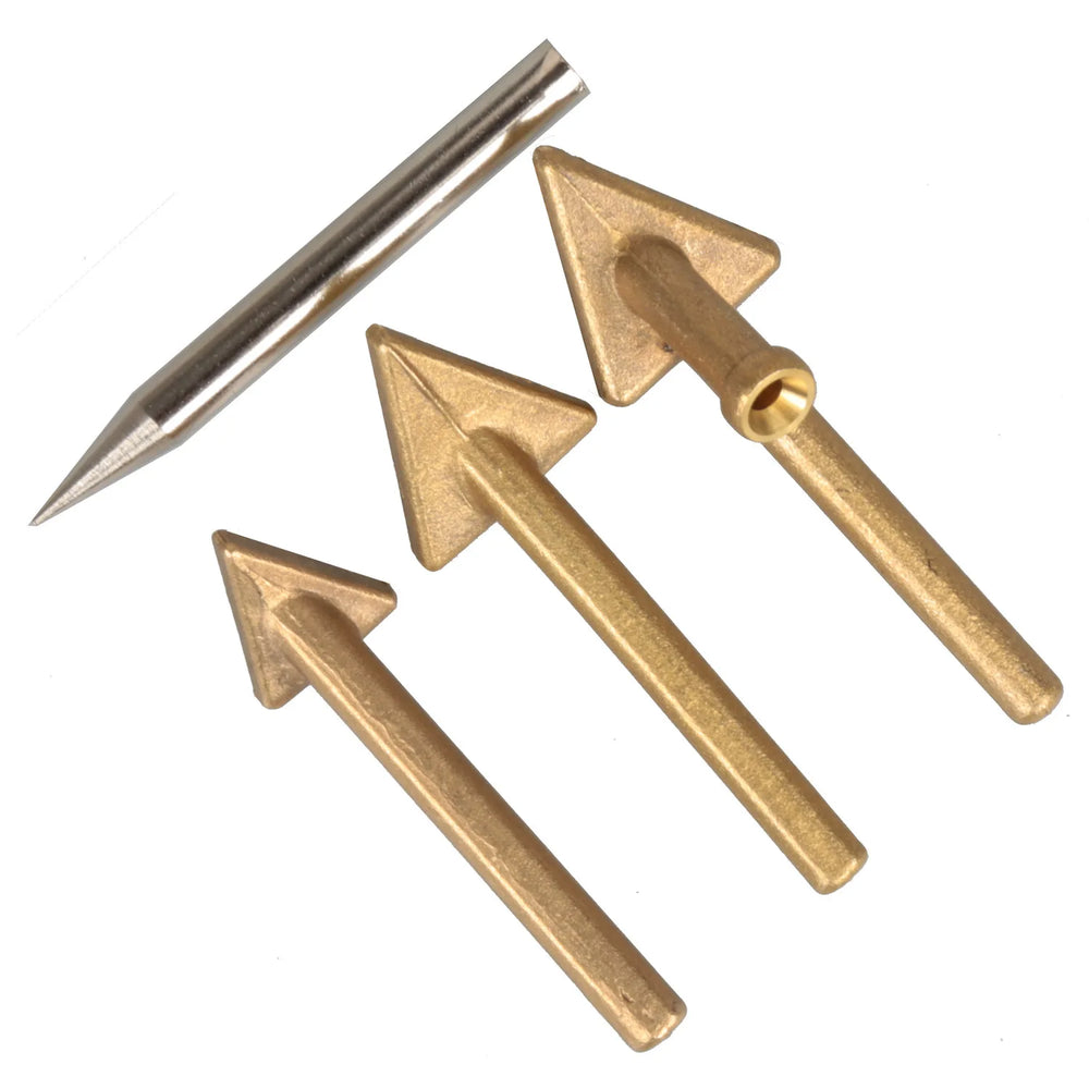 Plastic Repair Triangular Copper Smoothing Head | 80W Plastic Welding Soldering Iron T close-up view
