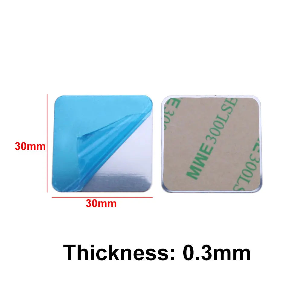 Silver Magnetic Metal Plate for Phone Holder 10 Pcs