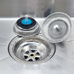 Waste Plug Kitchen Sink Strainer Replacement Basin Drain Filter Stainless Steel Showe alternate view