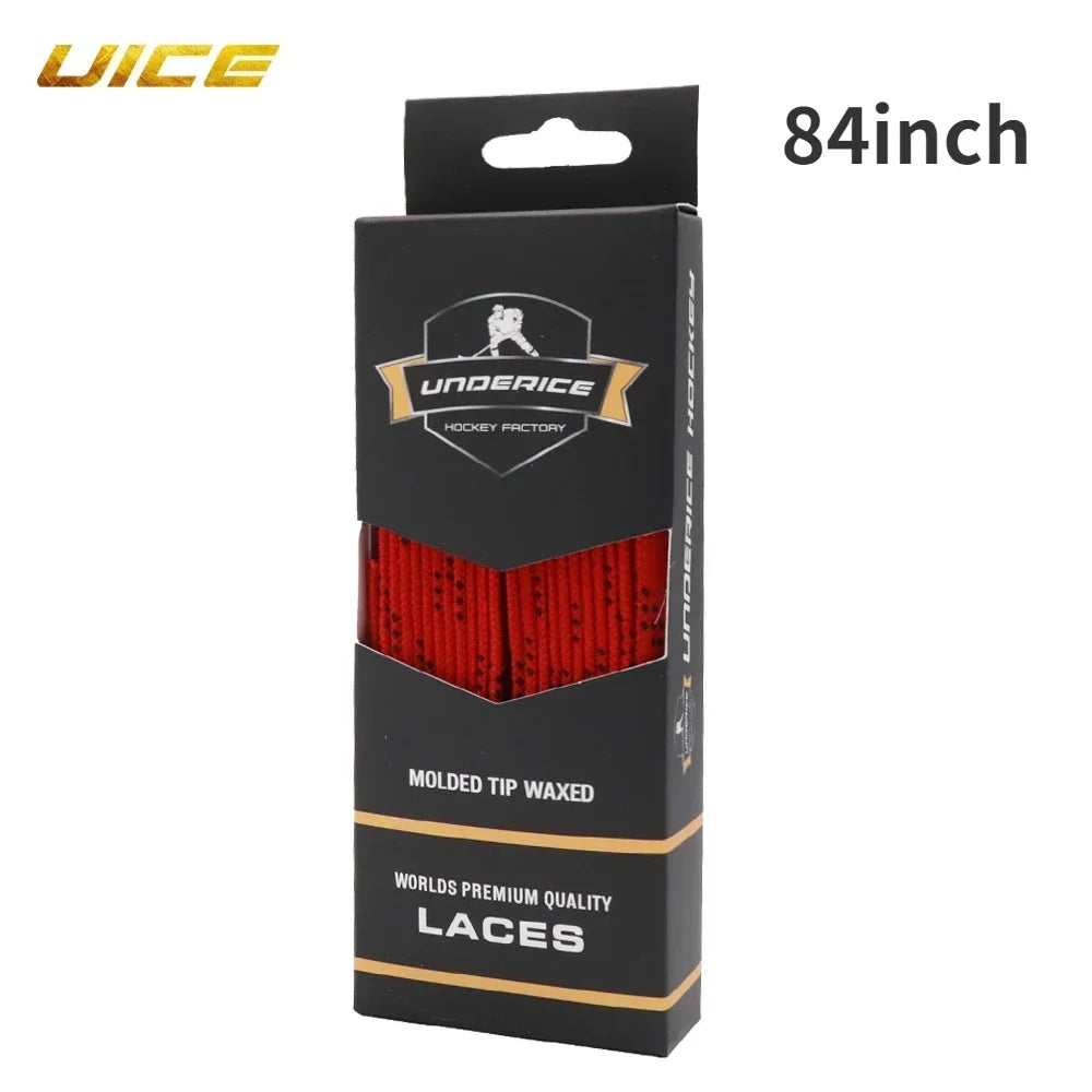 UICE Ice Hockey Shoelaces Box-Packed Ice Hockey Skate Laces 84/96/108/120in Dual Layer B detail view