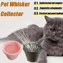 Mini Flower Pot Design Pet Whisker & Fur Collector Desktop Ornament Collectible Keepsake detail view