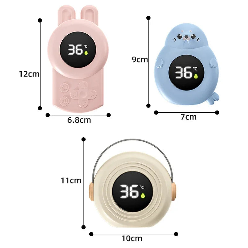 JUSTLANG Blue Seal Baby Bathtub Water Thermometer | Safe LED Temperature Sensor for additional angle