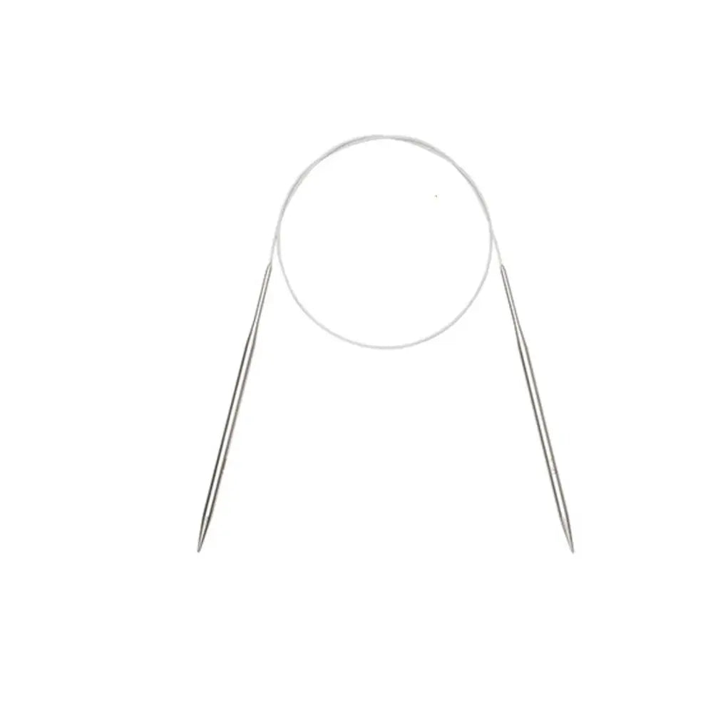 40/100cm Circular Knitting Needles Metal Needles Stainless Steel Crochet Hook DIY Craf close-up view