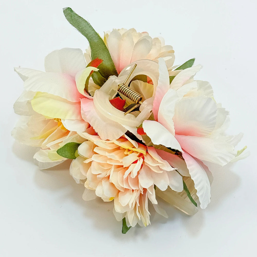 Girls Flower Hair Claw Clips Wedding Headdress For Bridal Bridesmaid Party Flower Hair C detail view