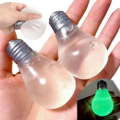 Squishy Light Bulb Maltose Toy | Luminous Slow Rebound Sensory Fidget for Anxiety Relief