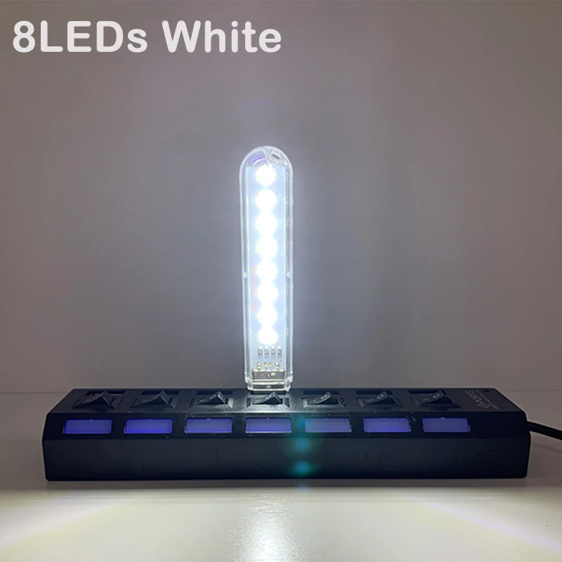 Mini USB LED Desk Lamp | 8 Color Night Light with Eye Protection alternate view