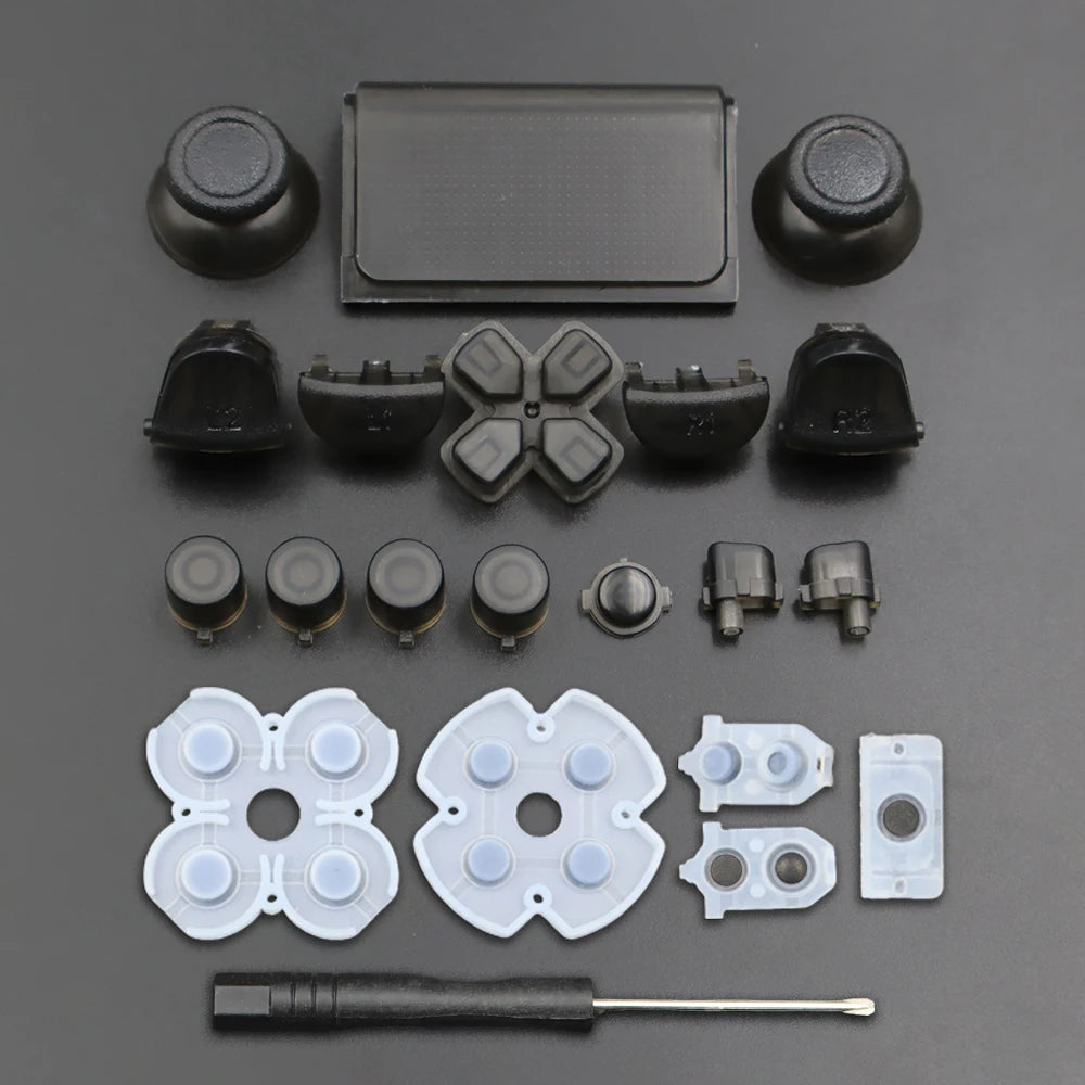 PS4 Controller Repair Kit | JDS/JDM-040 Button and Joystick Replacement Set additional angle