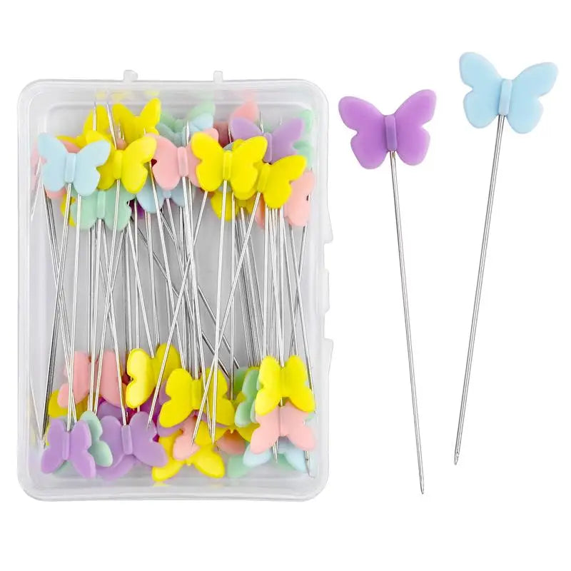 100/50Pcs Patchwork Pins Dressmaking Pins Sewing Embroidery Tools Needle Fixed Meta additional angle