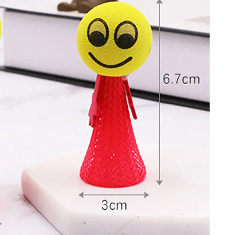 10Pcs Plastic Doll Funny Toys Random Multicolor Campus rewards Creative Gift Jump B additional angle