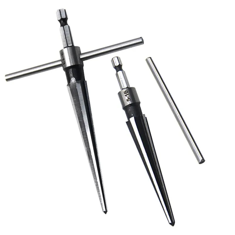 Woodwork Taper Reamer 3-13/5-16mm Wooden Board Electric Drill Hole Expanding Chamfer alternate view