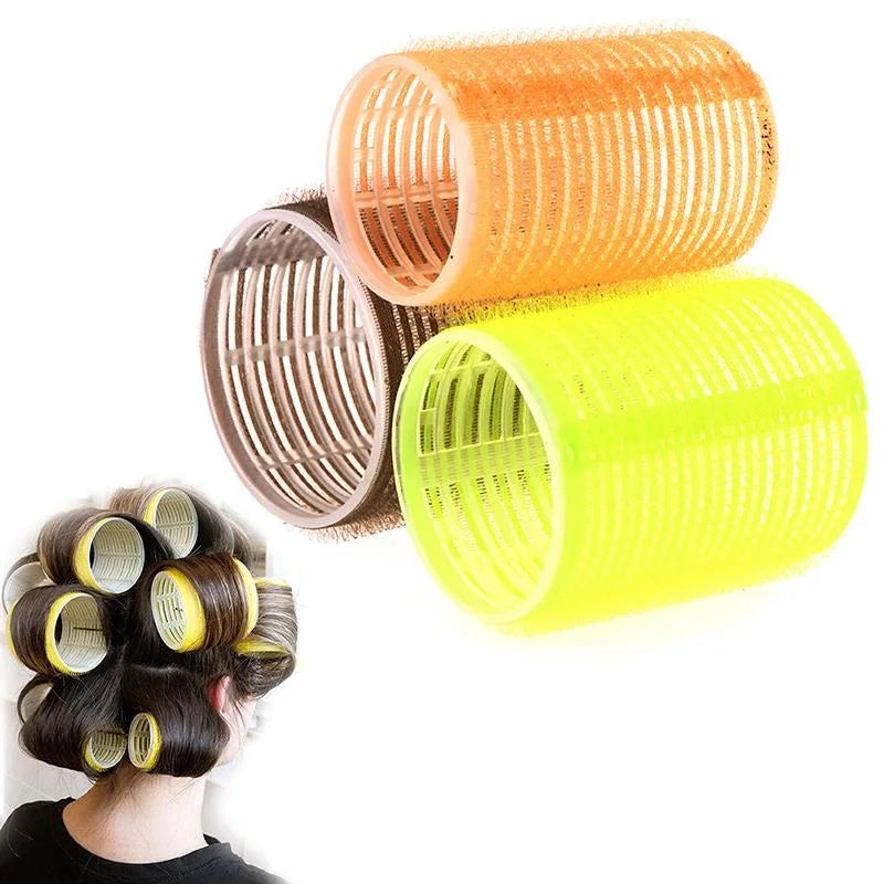 Hair Volume Curlers No Heat Self-Grip Hair Holding Rollers Heatless Curls Modeler Salo close-up view