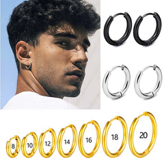 Stainless Steel Gold Hoop Earrings
