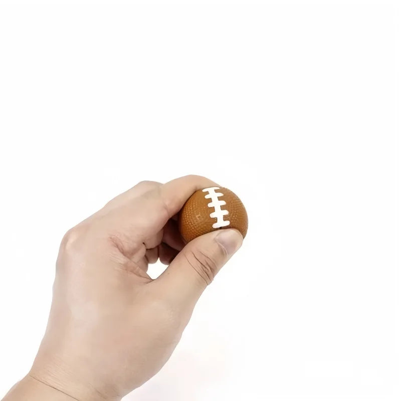 6pcs Mini PU Rugby Party Toy mini foam squeeze sports ball to Relieve Stress Anxiet additional angle