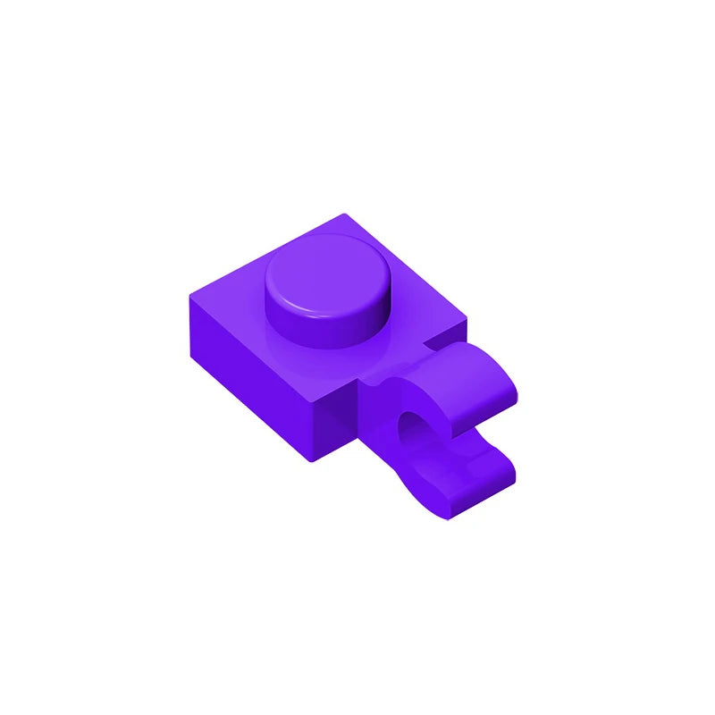 PLATE 1X1 W/HOLDER VERTICAL Building Block | Compatible with Lego 6019 61252 additional angle