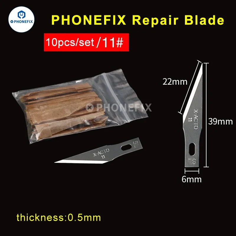 10pcs Precision Scalpel Knife Blades Set | Non-Slip Metal Engraving Craft Knives for lifestyle view