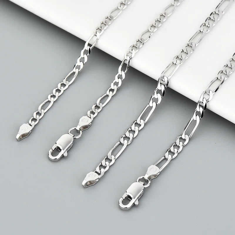 4mm 925 Sterling Silver Necklace Pressed flower Shining detail view