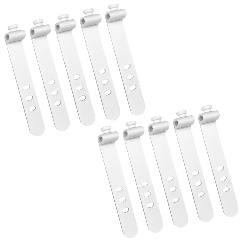 5/10pcs Cable Organizer Clip Strap Silicone Strap Line Storge Holder Cable Wire Wrap O close-up view
