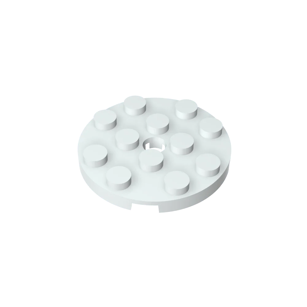 Gobricks GDS-841 Round Plate 4x4 with Hole | Compatible Building Block for DIY Creations detail view