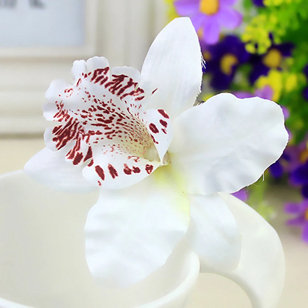 Hawaiian Thai Orchid Flowers Hair Clips Bride Flowers Hair Clips Girls Sweet Hairpi additional angle