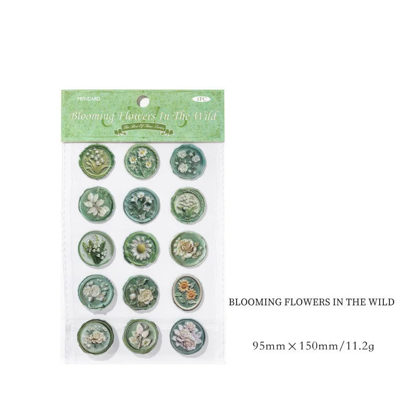 Wax Seal Stickers 3D Self Adhesive | Creative Stationery Decor lifestyle view