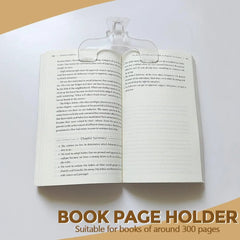 2pcs Transparent Book Page Holder for Reading, Book Opener Holder Convenient for Read alternate view